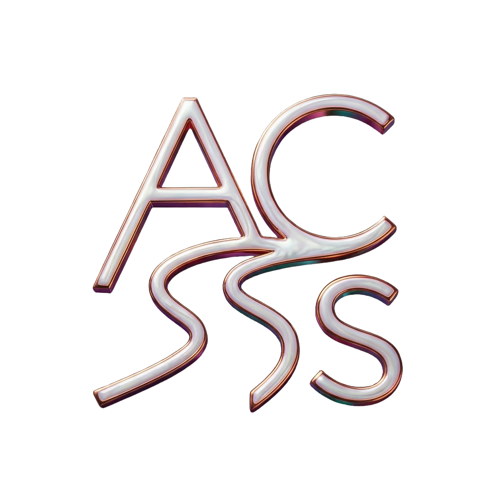 Edit the existing ACS Path logo image so that it fits cleanly into a square 1:1 aspect ratio canvas, keeping the full logo content centered without distortion, on a fully transparent background suitable for use on dark or light site headers.